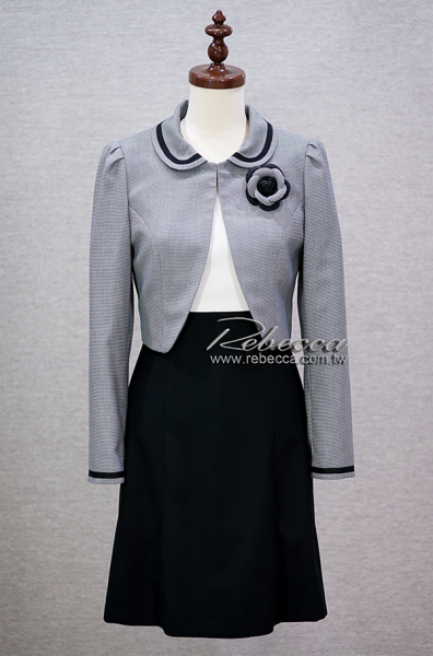 冬季洋裝+短版外套