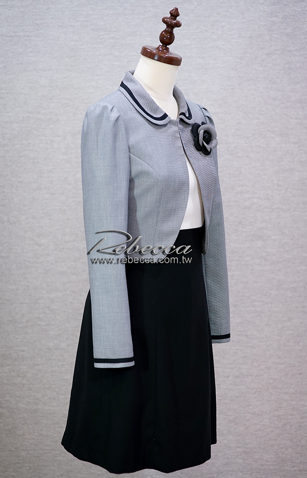 冬季洋裝+短版外套 2